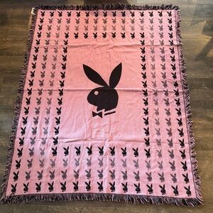 Playboy Y2K vintage woven blanket